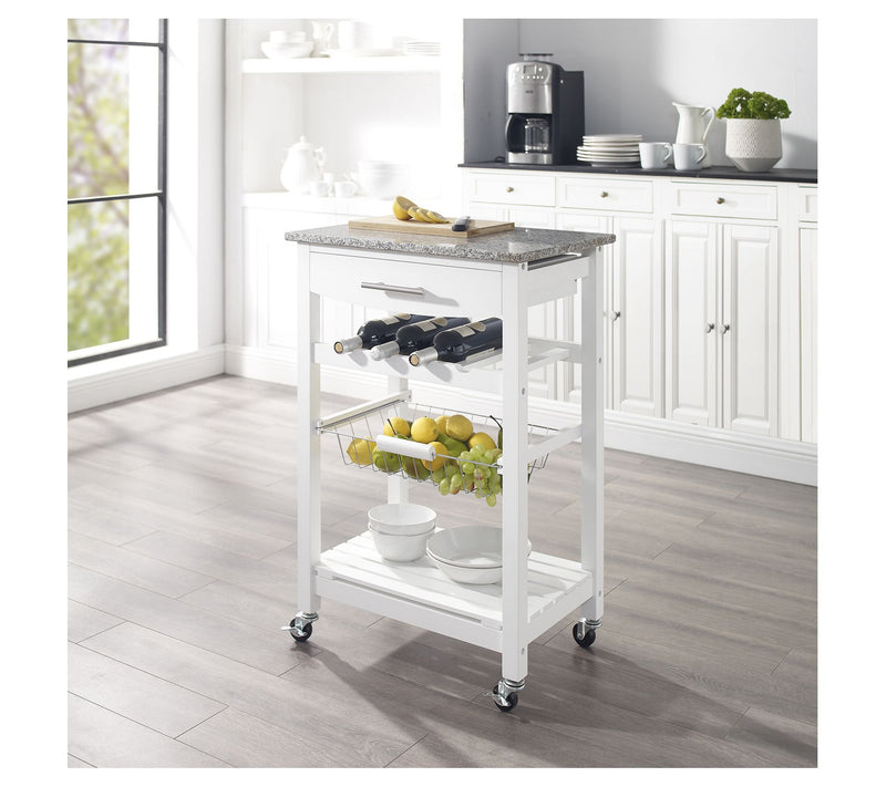 Linon Home Decor Clancy Kitchen Island With Granite Top — View 11