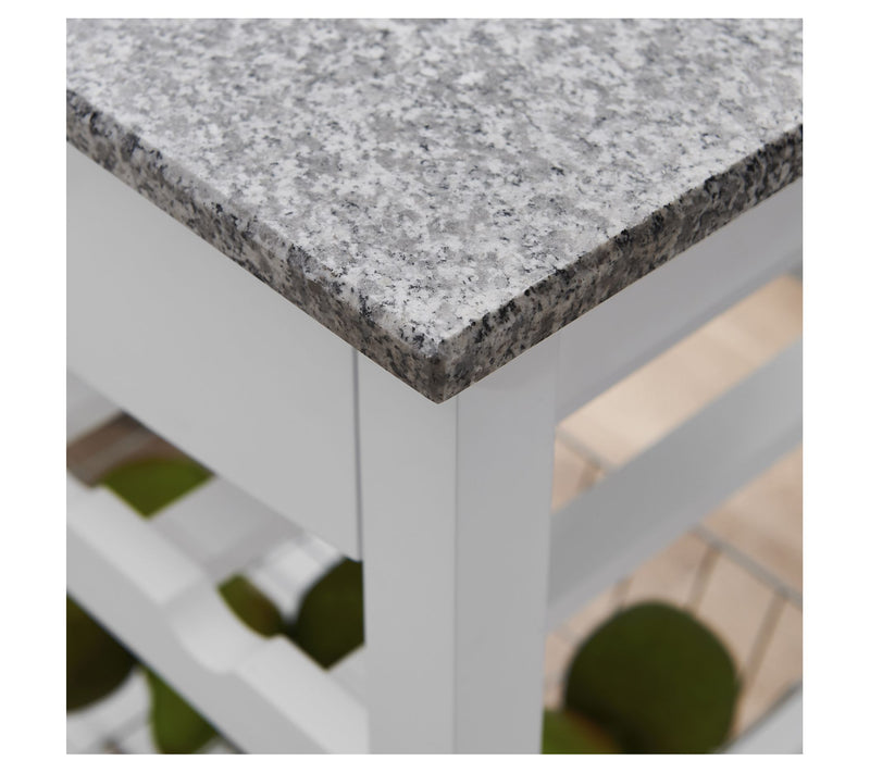 Linon Home Decor Clancy Kitchen Island With Granite Top — View 12