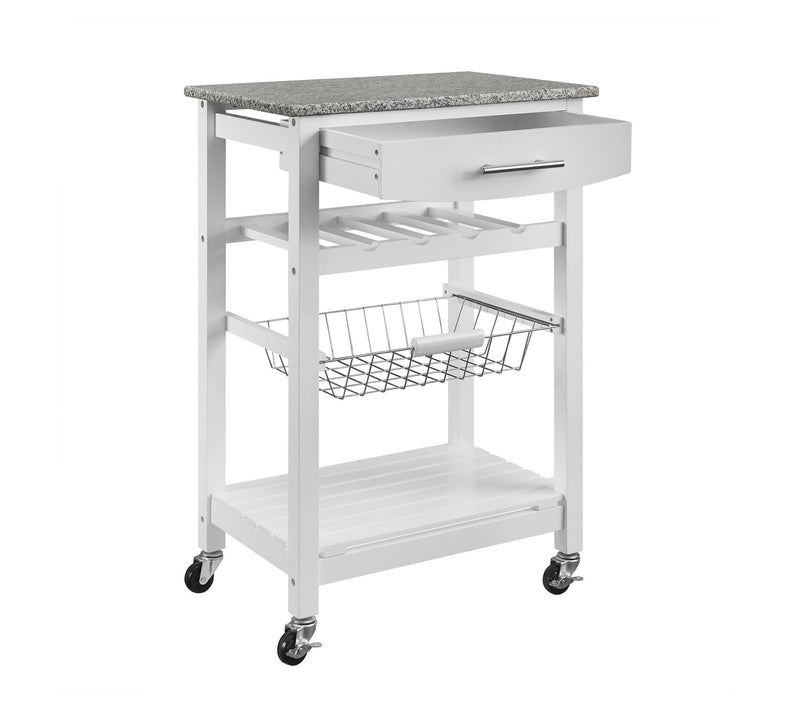 Linon Home Decor Clancy Kitchen Island With Granite Top — View 9