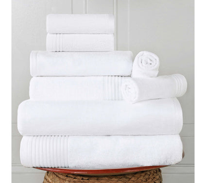 Superior Marble Effect 8-Piece Quick-Drying Cot ton Towel Set