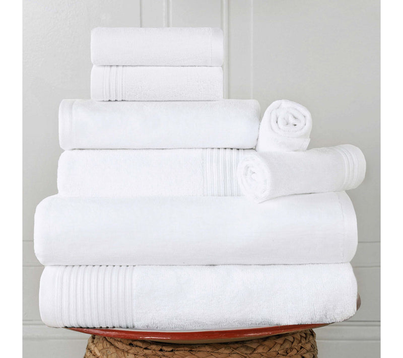 Superior Marble Effect 8-Piece Quick-Drying Cot ton Towel Set — Main view
