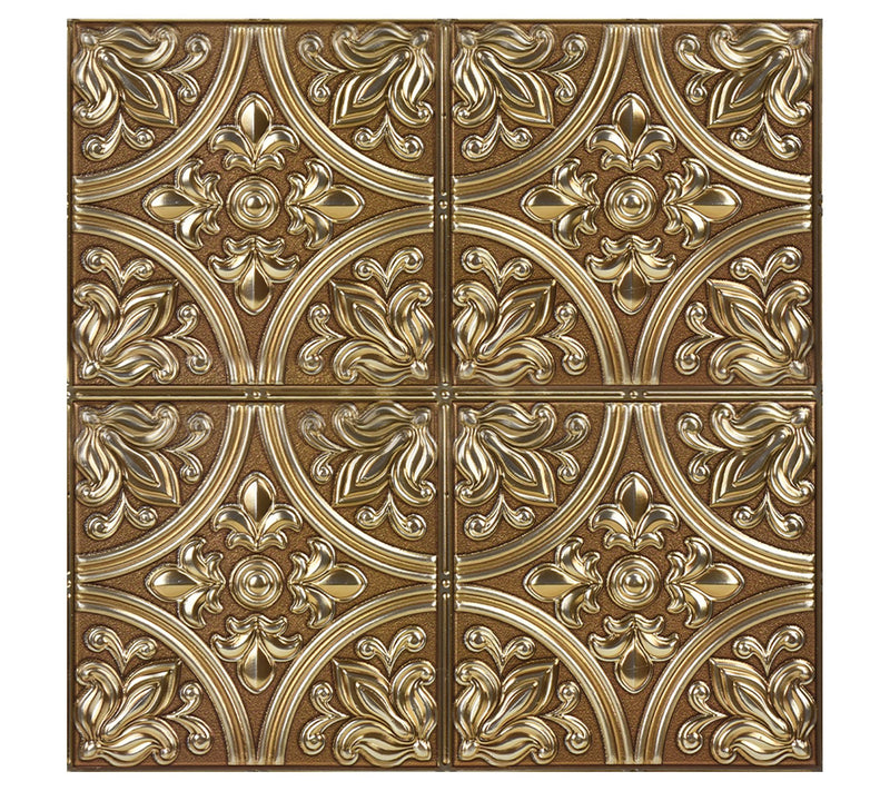 Chelsea Bronze Peel & Stick Tin Tiles — View 2