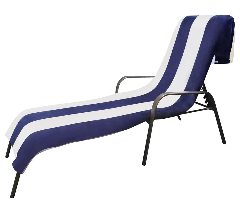 Superior Cotton Standard Size Cabana Stripe Louge Chair Cover — View 3