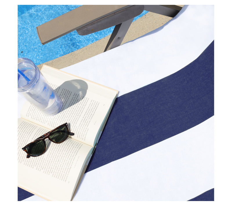 Superior Cotton Standard Size Cabana Stripe Louge Chair Cover — View 23