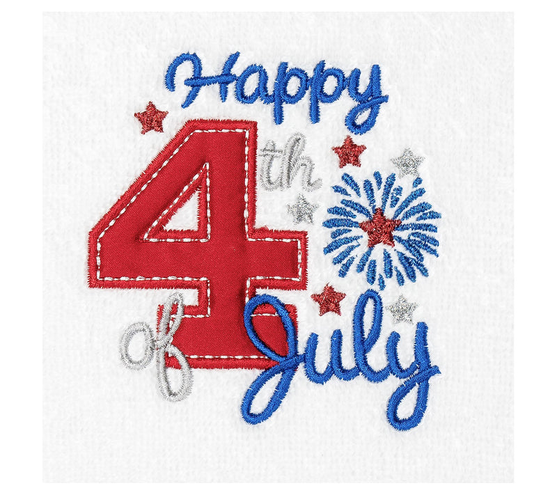 Linum Home Textiles 4th of July Embroidered 2PcHand Towel Set — View 4