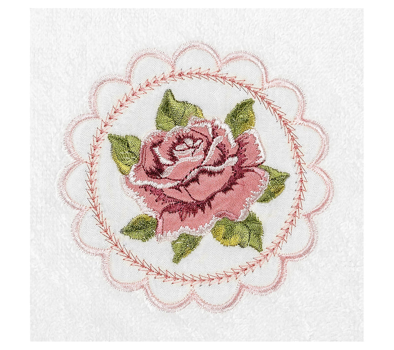 Linum Home Textiles Set of 2 Rosalee Embroidere d Hand Towels — View 4