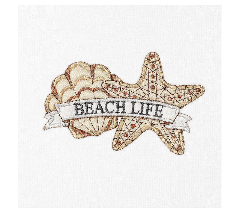 Linum Home Textiles BEACH LIFE Embroidered 2-pcHand Towel Set — View 4