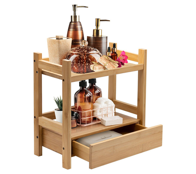 Sorbus 2-Tier Bamboo Organizer — View 4