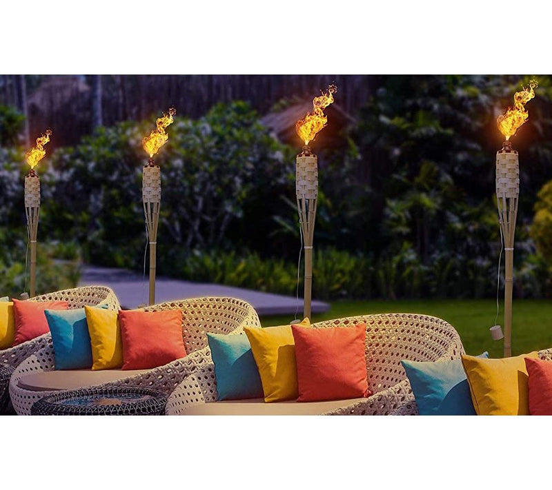 Extra Long Bamboo Torches - 8 Pack — View 5