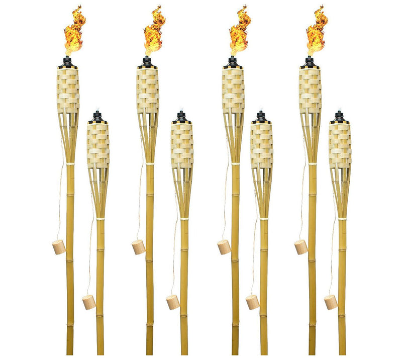 Extra Long Bamboo Torches - 8 Pack — Main view