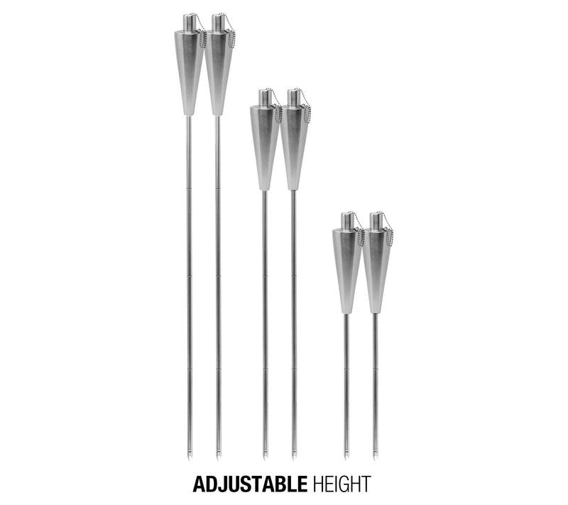 Stainless Steel Outdoor Torch - 5 Ft - 2 Pack — View 4