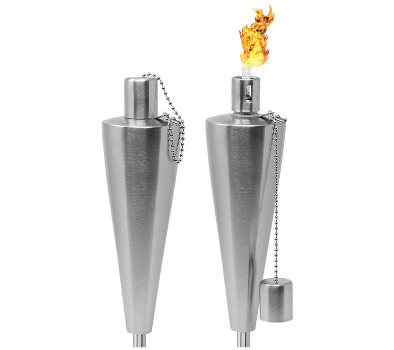 Stainless Steel Outdoor Torch - 5 Ft - 2 Pack — Main view