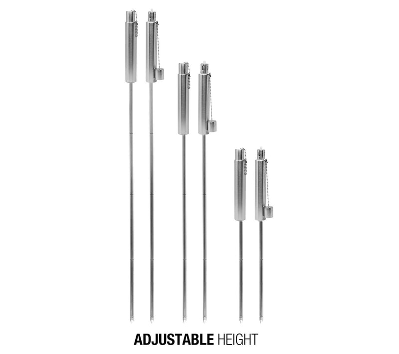 Stainless Steel 5 ft Outdoor Torch - 2 Pack — View 4