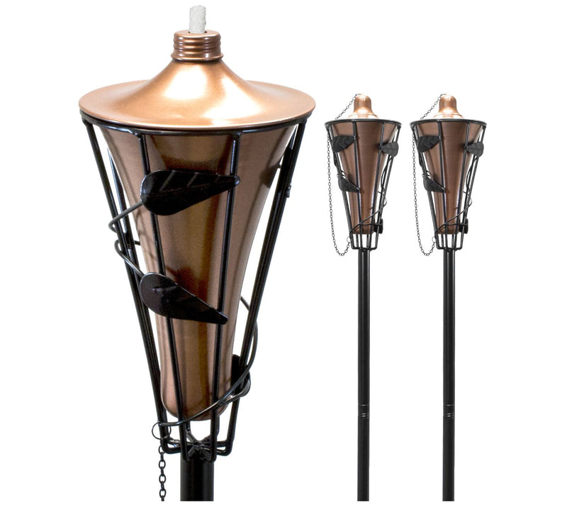 Outdoor Metal Patio Torches -2 Pack — Main view