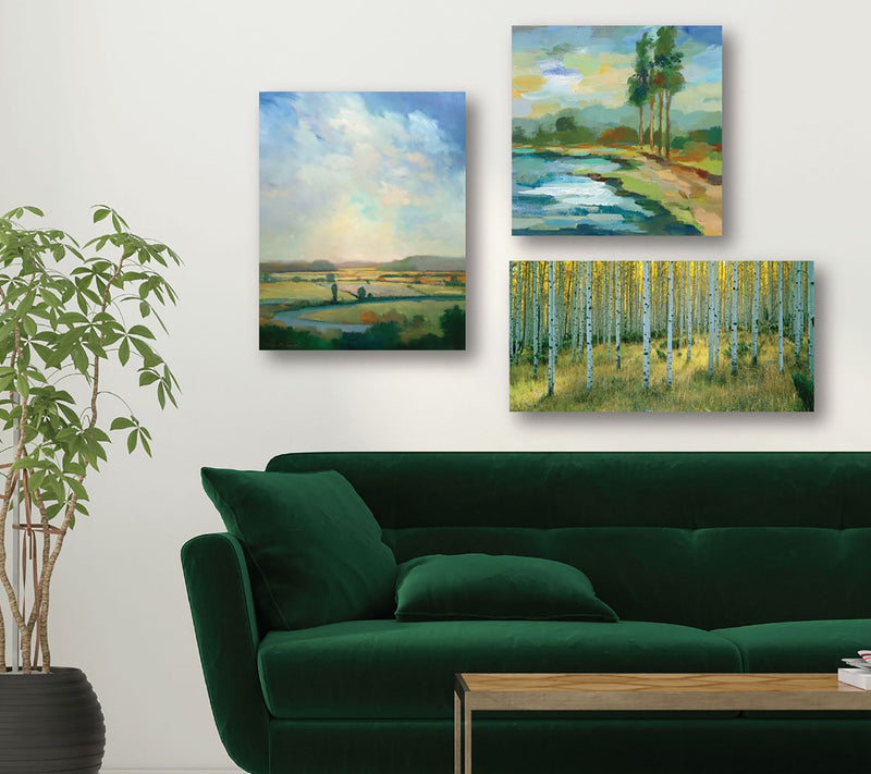 Courtside Market Serene Landscape 3-Piece Canvas Set — View 4