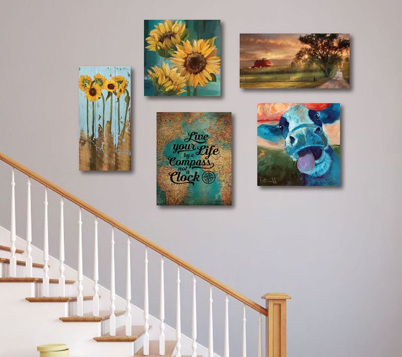 Courtside Market Farm House Finds I 5- Piece Canvas Set — View 3