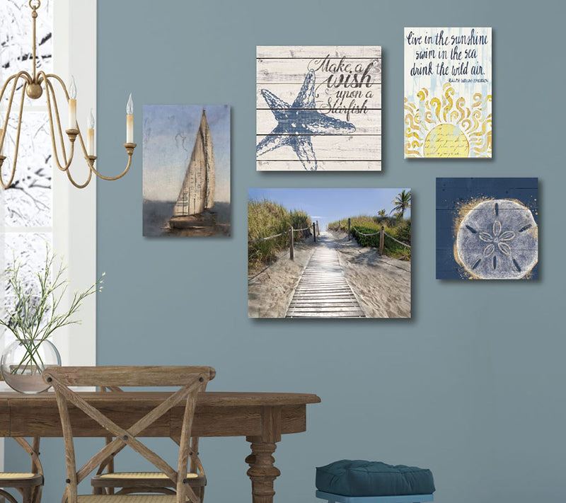 Courtside Market Calm Seas 5 Piece Canvas Set — Main view
