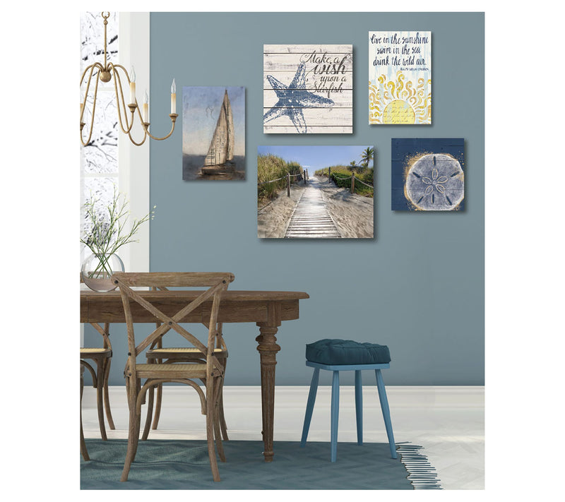 Courtside Market Calm Seas 5 Piece Canvas Set — View 3