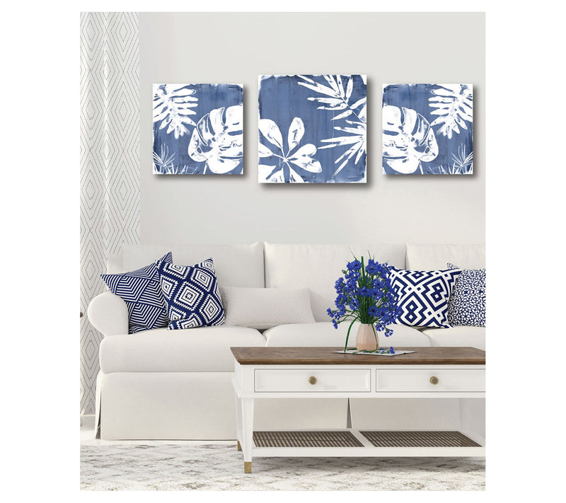 Courtside Market Navy & White 3 Piece Canvas Set — Main view