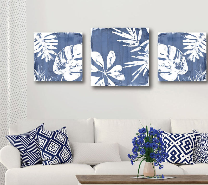 Courtside Market Navy & White 3 Piece Canvas Set — View 3