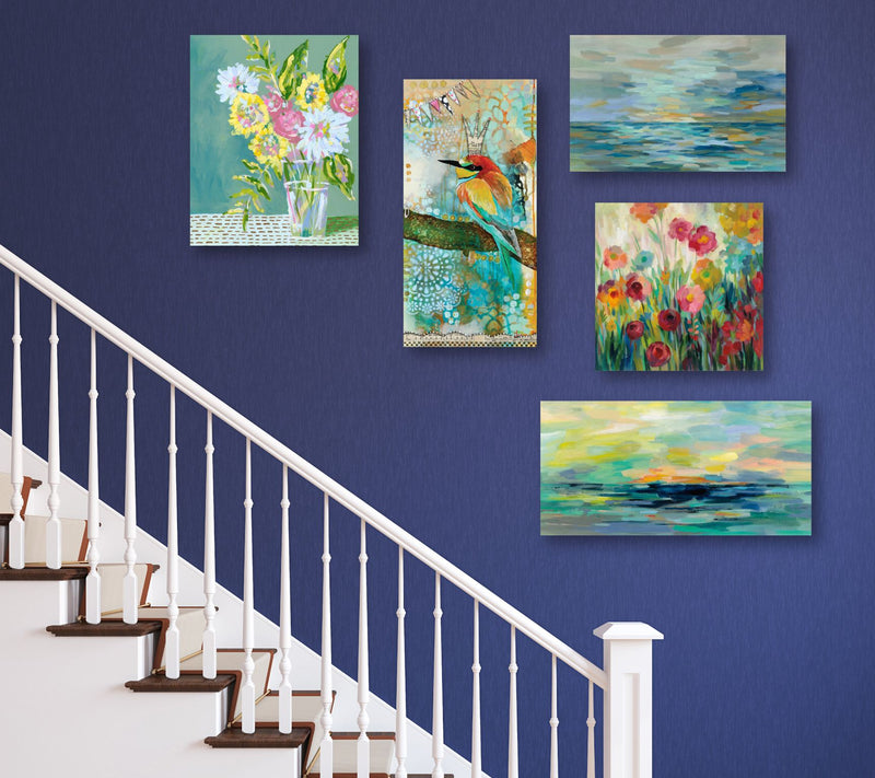 Courtside Market Teal Beach 5-Piece Canvas Set — View 4