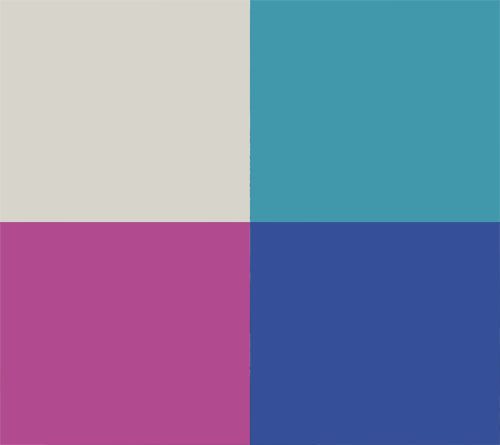 Courtside Market Boho Blue 4-Piece Canvas Set — View 2