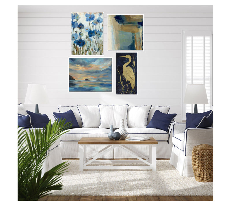 Courtside Market Blue & Gold II 4-Piece Canvas Set — View 4
