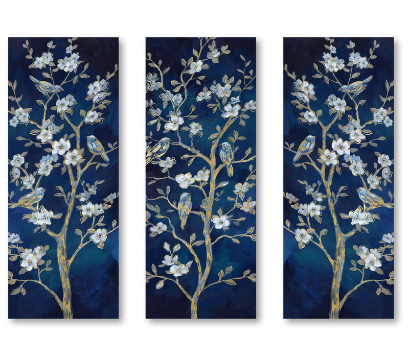 Courtside Market Blue & Gold III 3-Piece Canvas Set — Main view