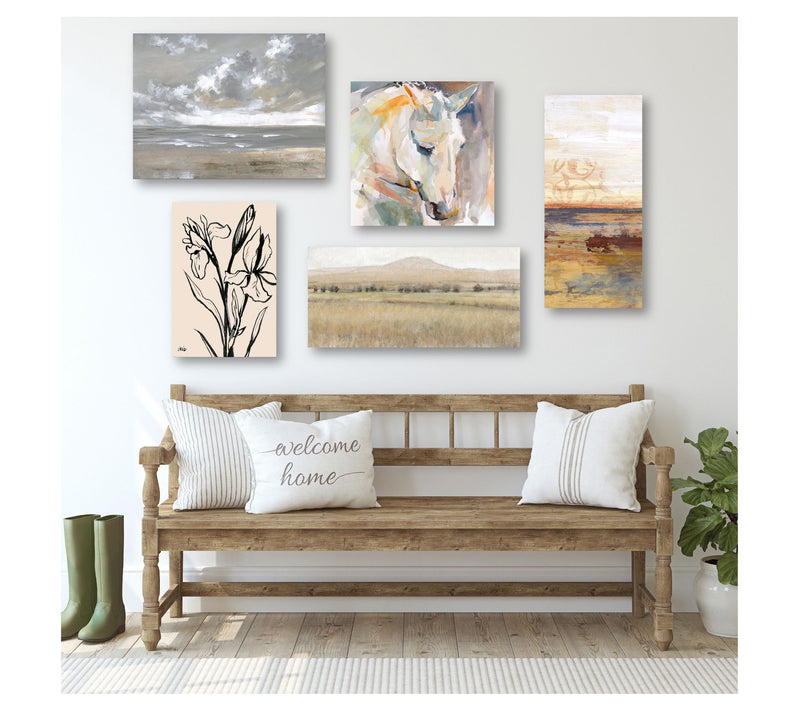 Courtside Market Gray Hues Southwest 5-Piece Ca nvas Set — View 2