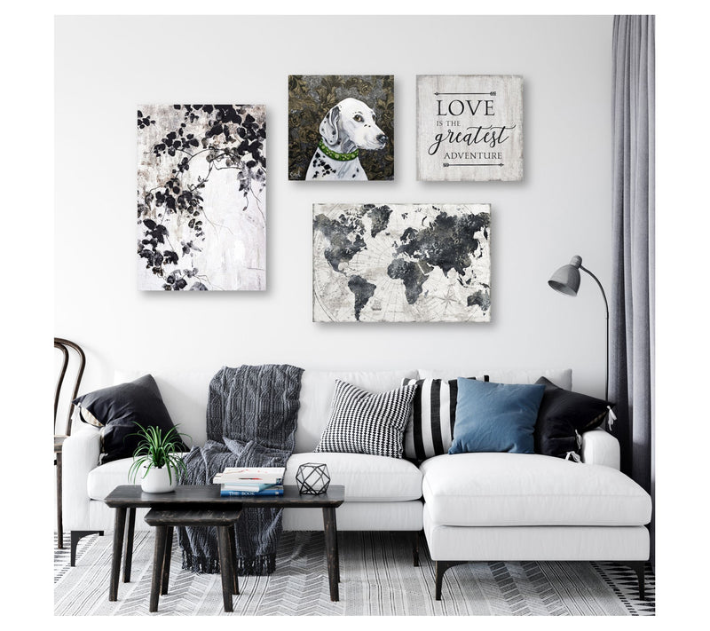Courtside Market Gray Hues Contemporary II 4-Pi ece Canvas Set — View 4