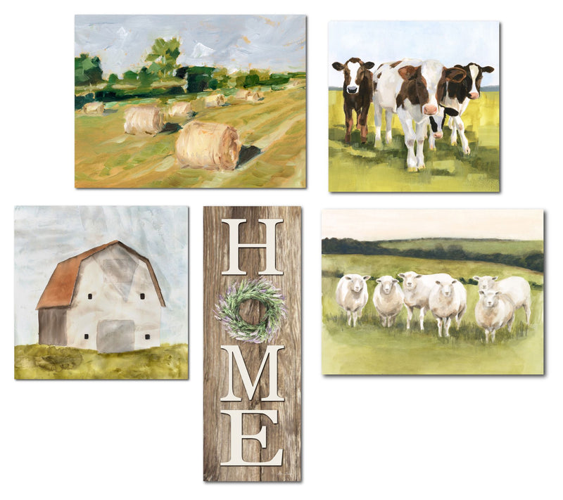 Courtside Market Spring Farm 5-Piece Canvas Set — Main view