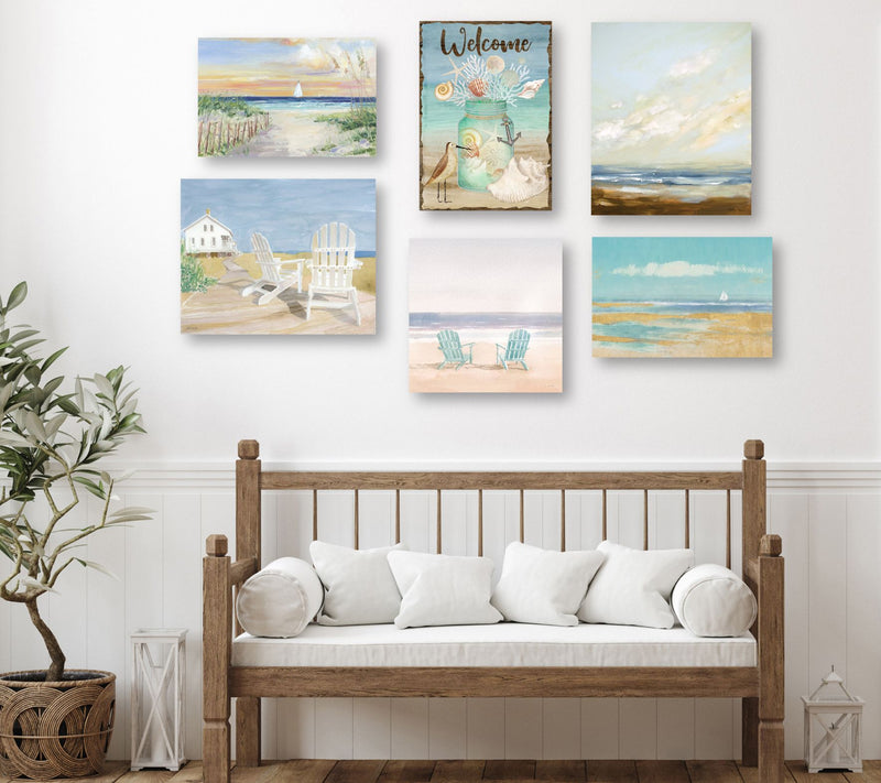 Courtside Market Coastal Tranquility II 6 PieceCanvas Set — View 2