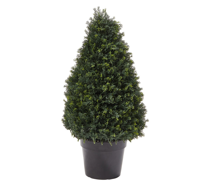 Artificial Cypress Topiary-Tower Style Faux Plant — View 3