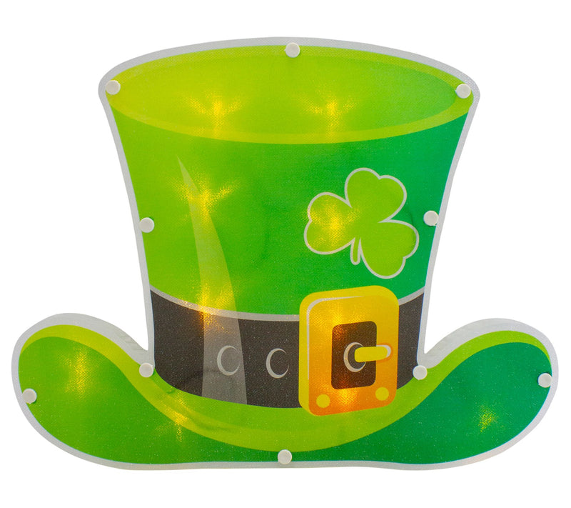 12.5" LED Lighted Irish St. Patrick's Day Leprechaun Hat — Main view