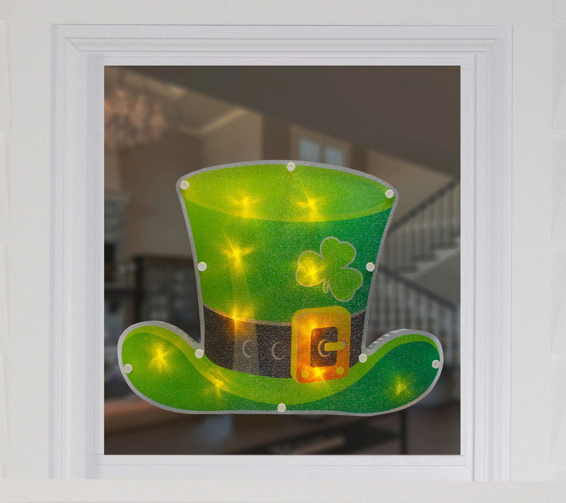 12.5" LED Lighted Irish St. Patrick's Day Leprechaun Hat — View 5