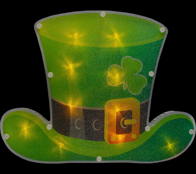 12.5" LED Lighted Irish St. Patrick's Day Leprechaun Hat — View 4