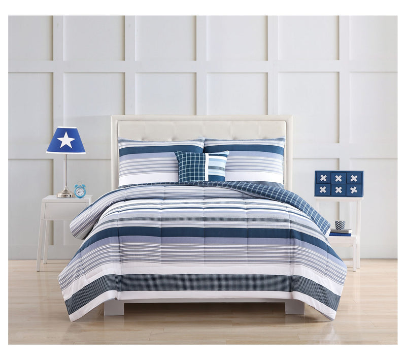 My World Mason Stripe Twin Comforter Set — Main view