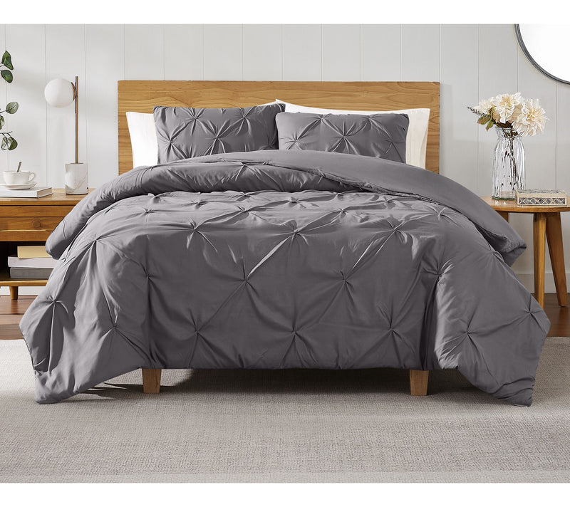 Truly Soft Pleated King Comforter Set — Main view