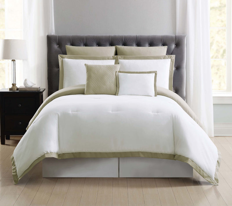 Truly Soft Everyday Hotel Border Full/Queen Comforter Set — View 8