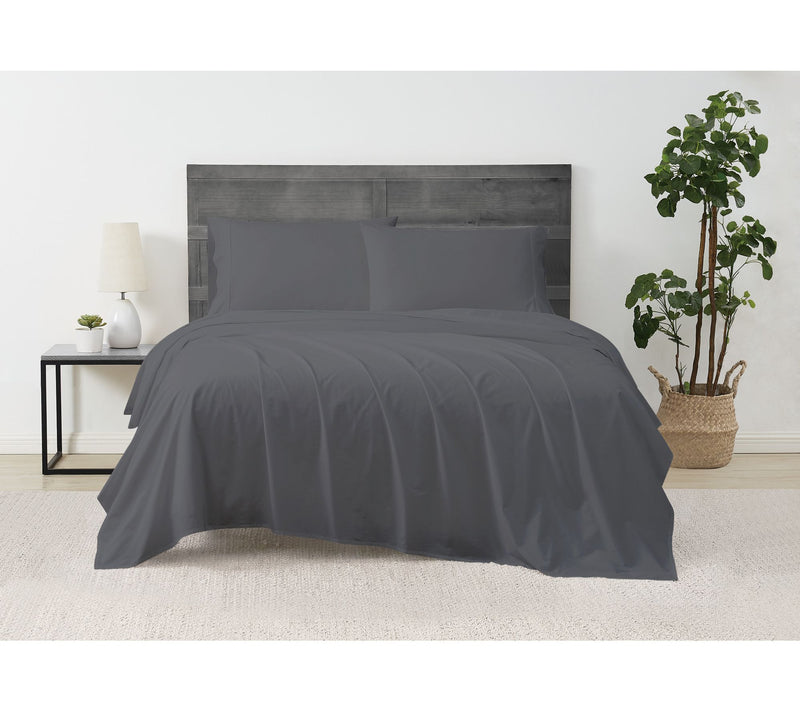 Cannon Solid Percale 4-Piece Queen Sheet Set — View 7