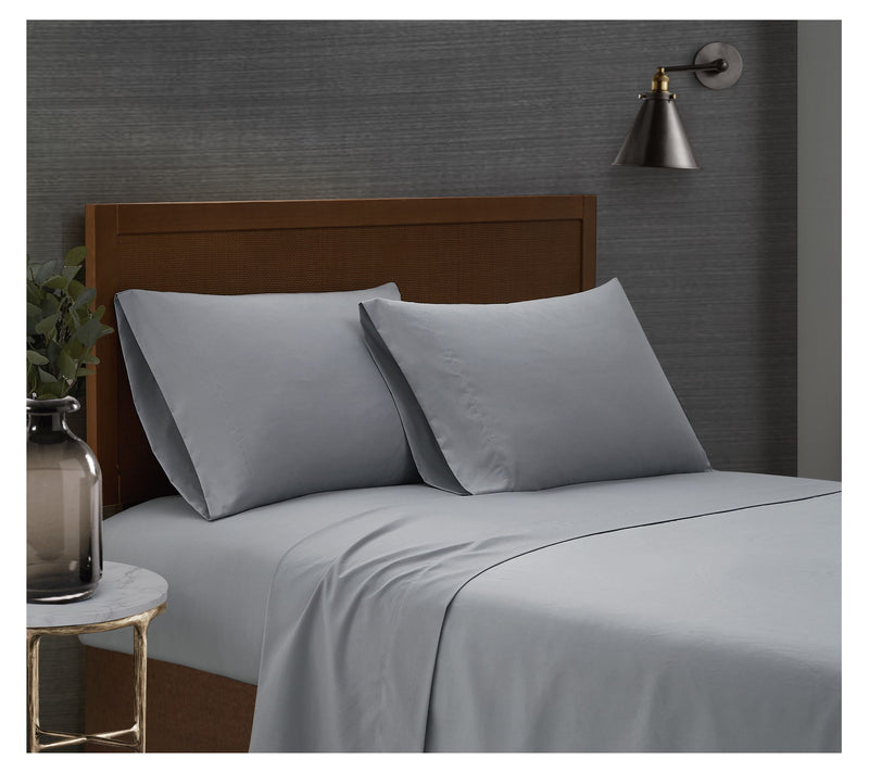 London Fog Garment Wash Solid Split King 5-Piece Sheet Set — View 13
