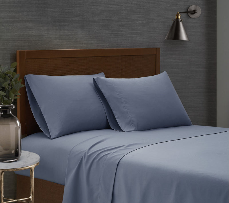 London Fog Garment Wash Solid Full 4-Piece Sheet Set — Main view
