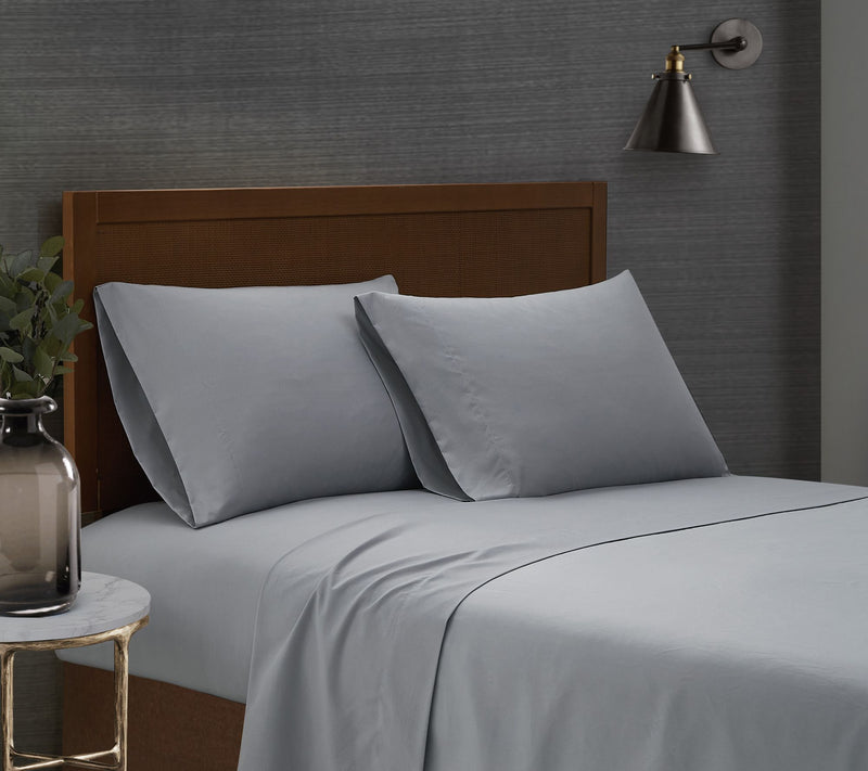London Fog Garment Wash Solid Full 4-Piece Sheet Set — View 7