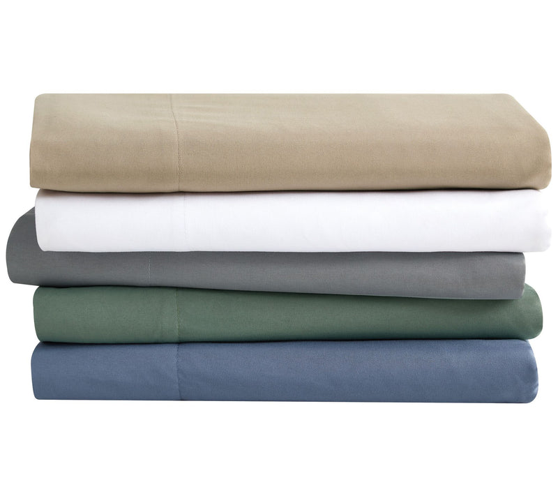 London Fog Garment Wash Solid Full 4-Piece Sheet Set — View 12