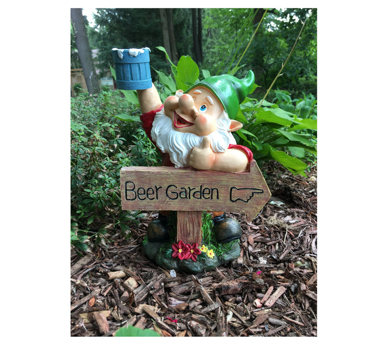 SWI Garden 10.5" Beer Garden Gnome — View 4