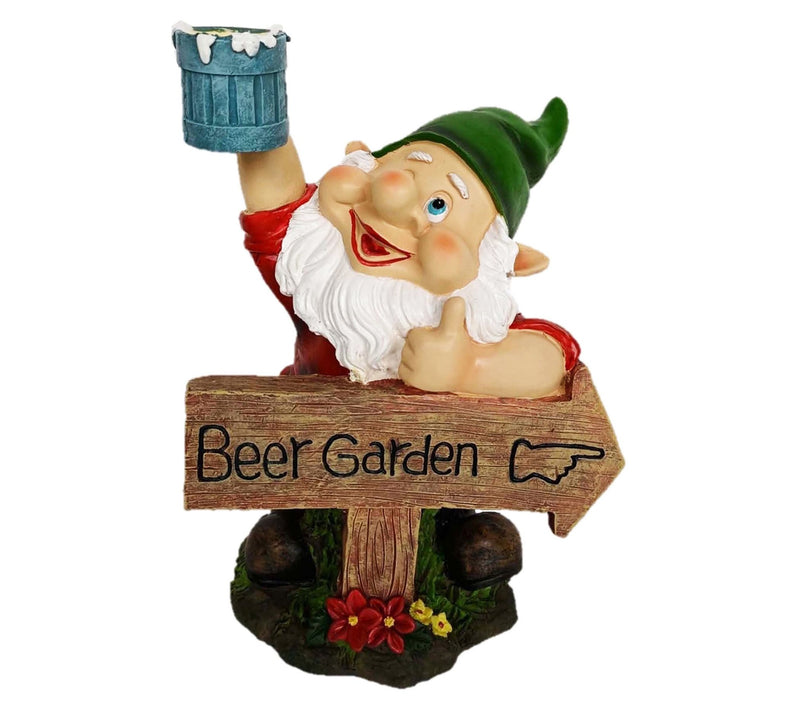 SWI Garden 10.5" Beer Garden Gnome — View 3