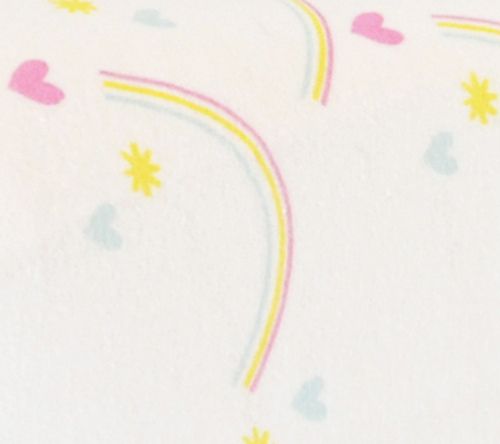 Hello Spud Rainbows Multi Fitted Crib Sheet — View 2