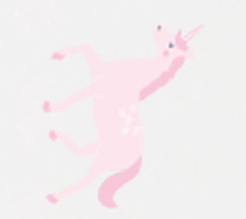 Hello Spud Pink Unicorn Fitted Crib Sheet — View 2