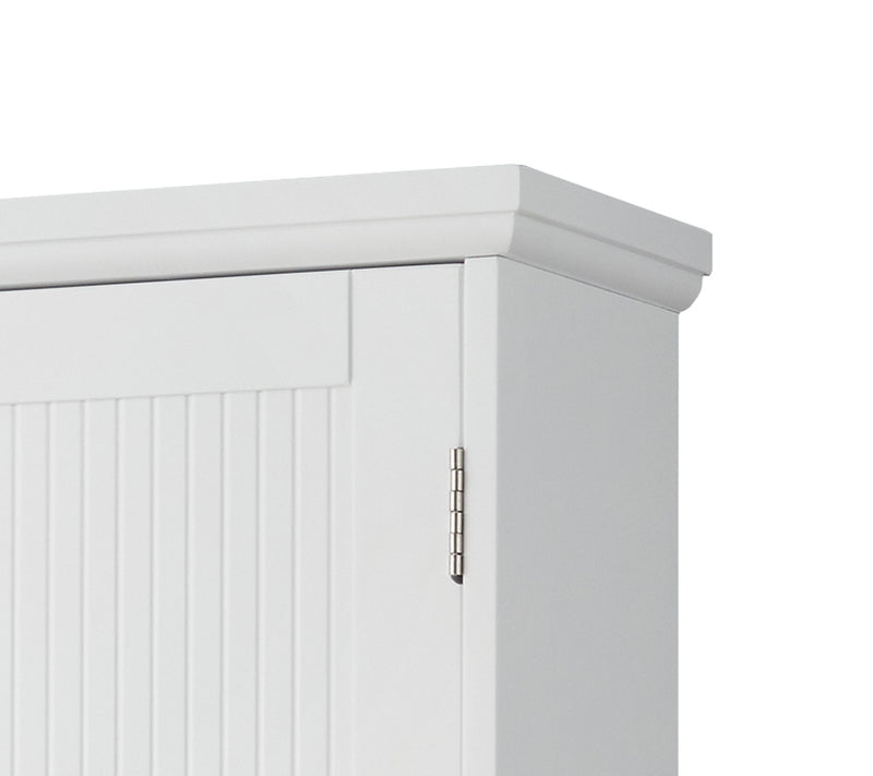 Newport Contemporary Wooden Wall-Mount Cabinet,White — View 5