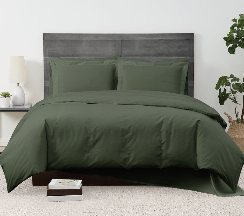Cannon Solid Percale 3-Piece King Duvet Set — View 3